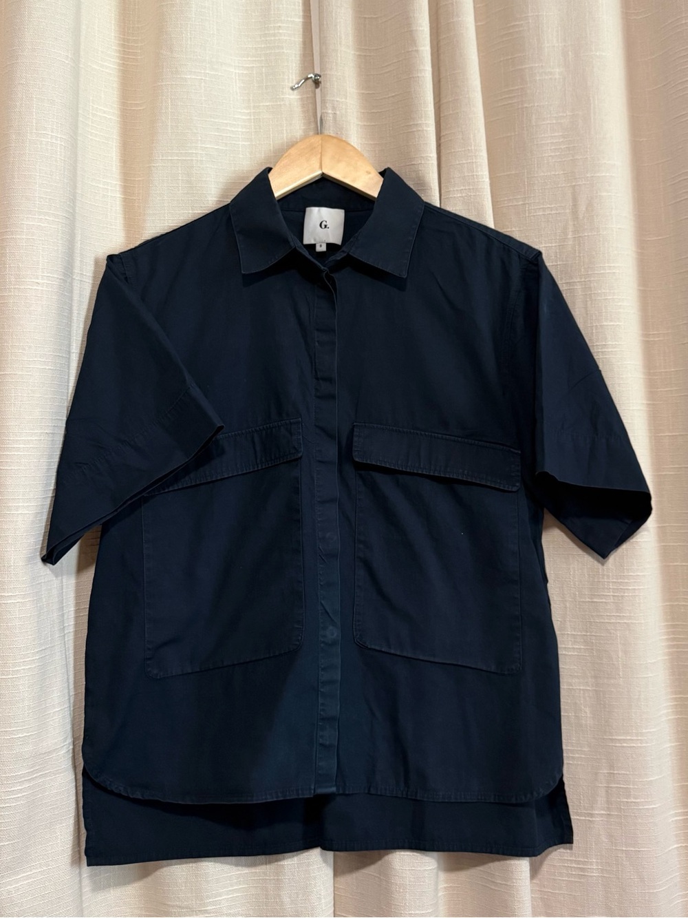 Goop Black Button Down Shirt for Women